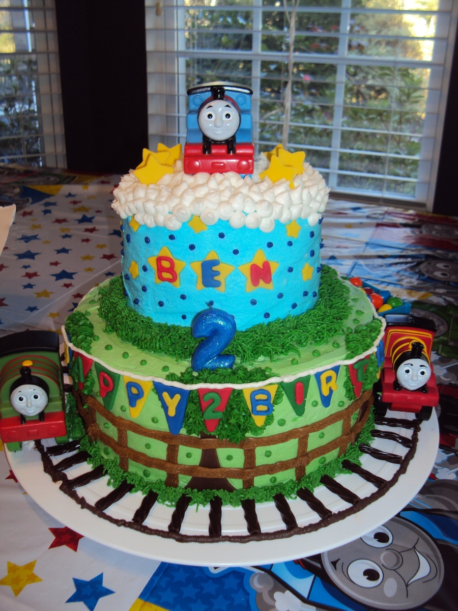 Train Birthday Cakes
 Thomas The Train Birthday Cake CakeCentral