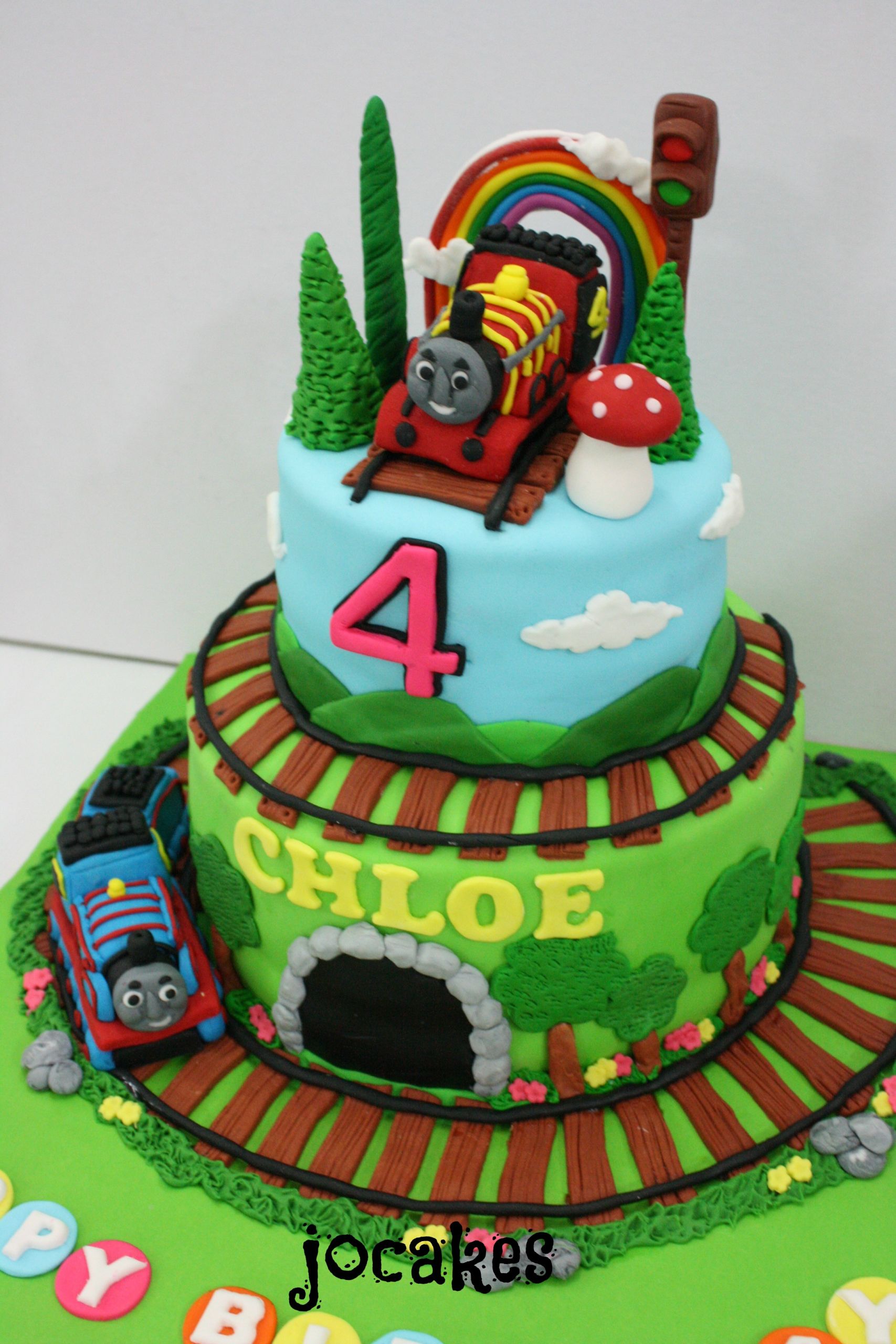 Train Birthday Cakes
 Thomas the train cake for Chloe Law