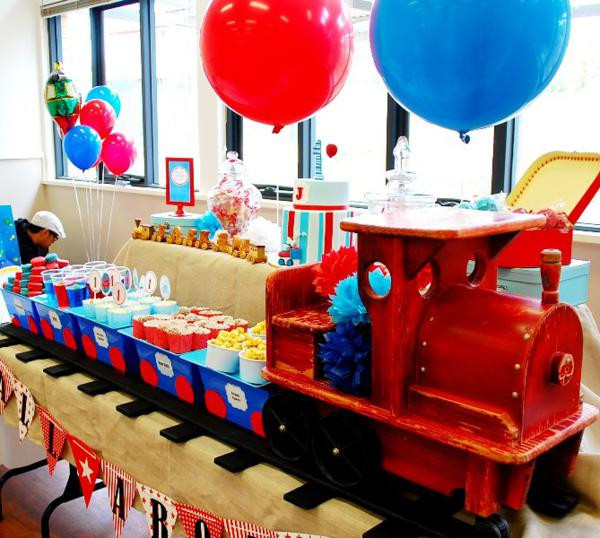 Train Birthday Party Decorations
 Kara s Party Ideas Train Boy Themed Birthday Party