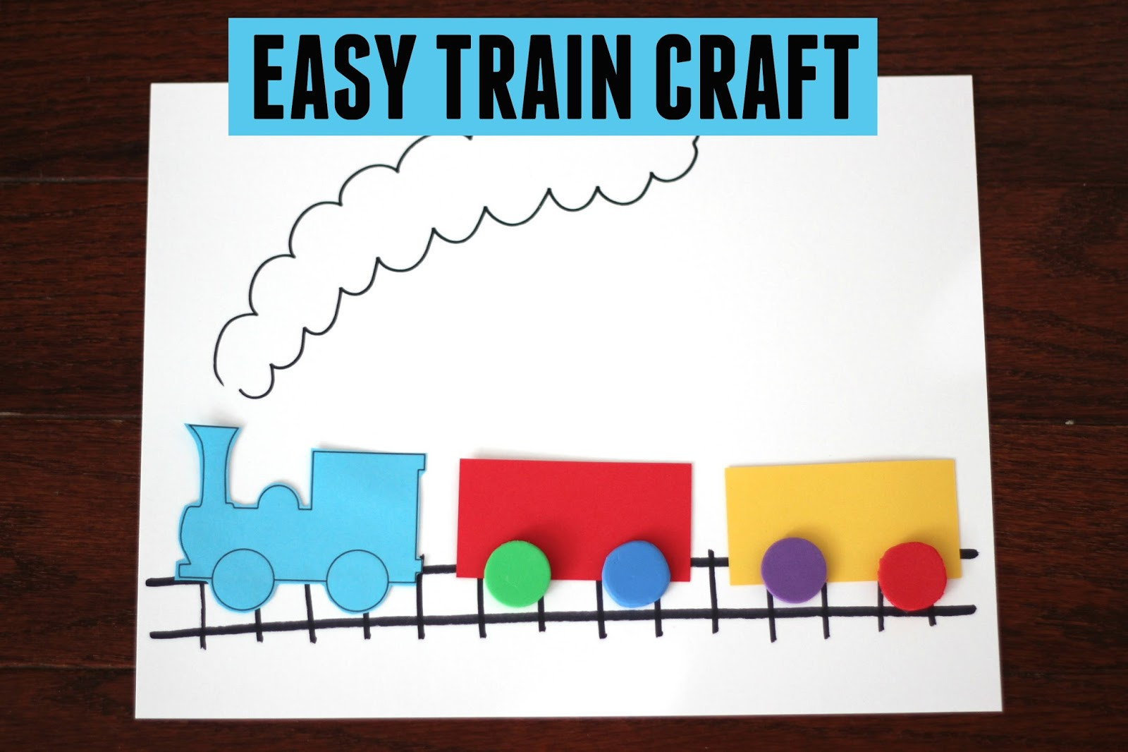 Train Craft For Kids
 Toddler Approved Easy Train Craft for Kids