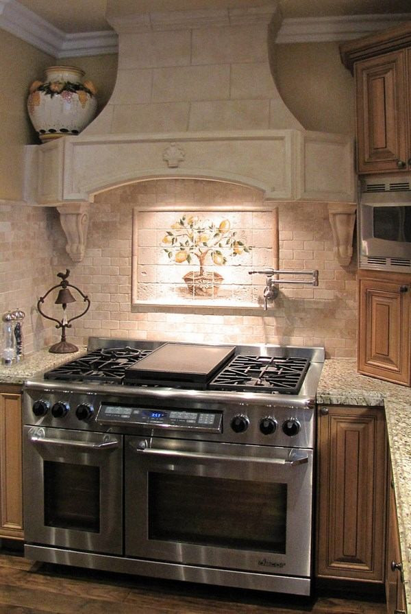 Travertine Tile Kitchen Backsplash
 Travertine tile backsplash ideas in exclusive kitchen designs