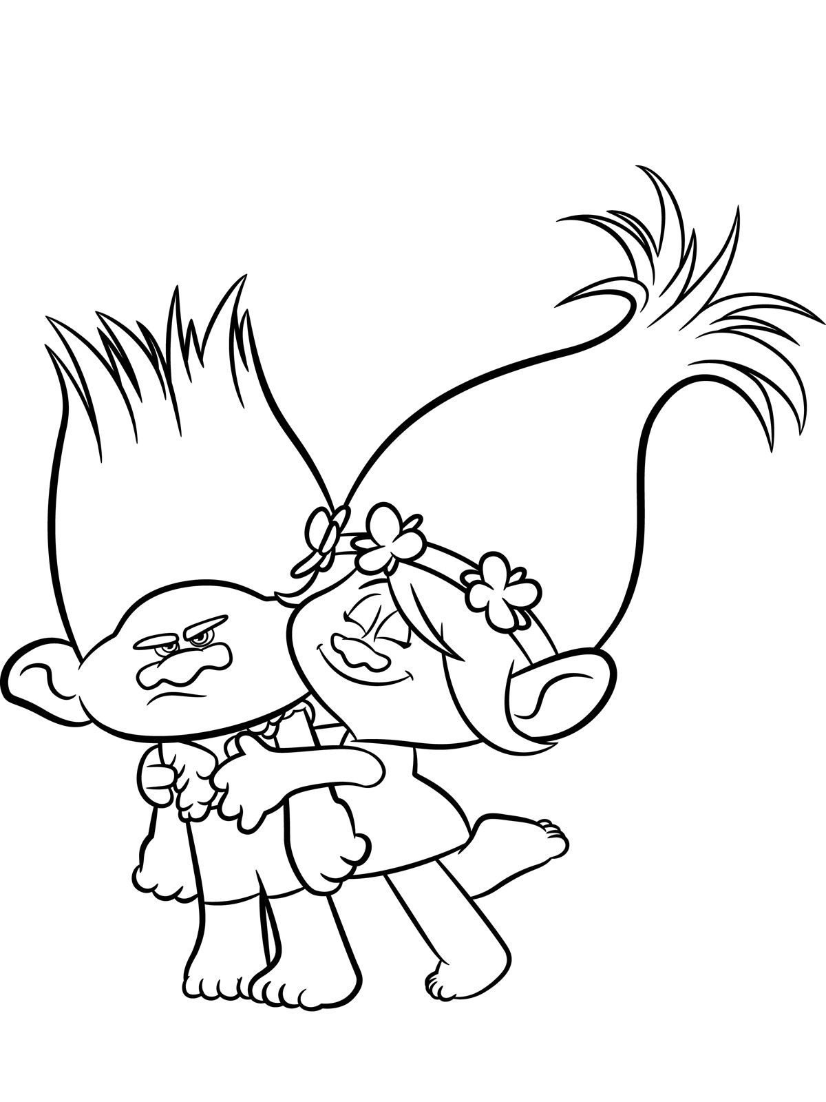 Trolls Printable Coloring Pages
 Troll Coloring Pages Cute Coloring Pages