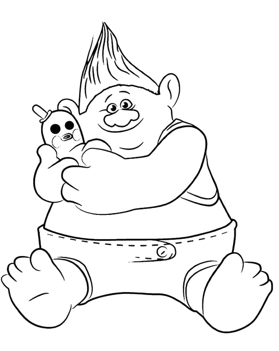 Trolls Printable Coloring Pages
 Trolls Holiday movie Coloring Pages