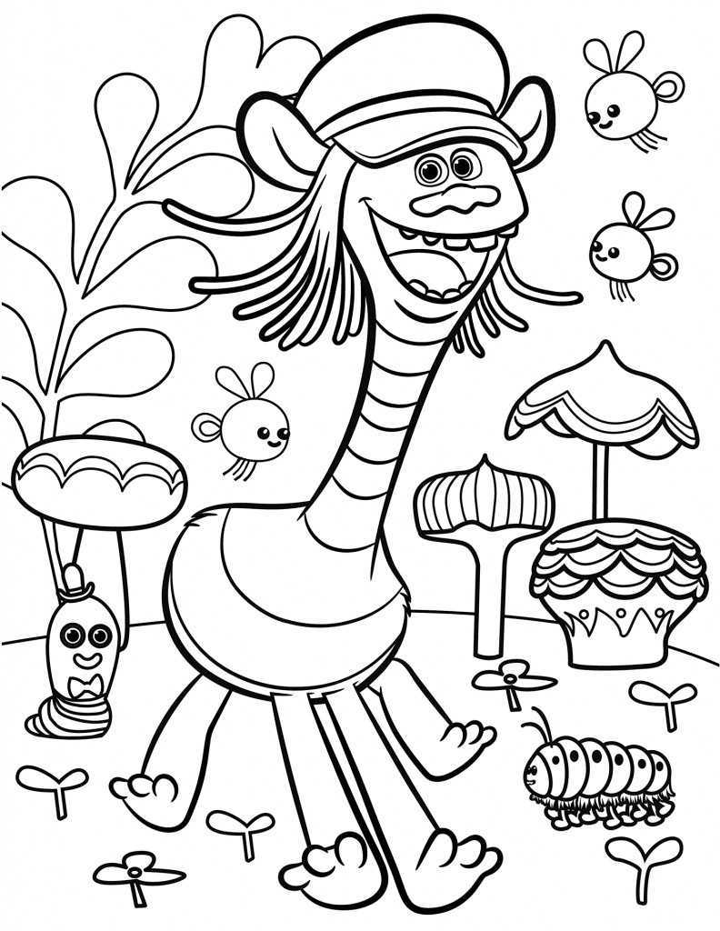 Trolls Printable Coloring Pages
 Trolls Movie Coloring Pages Best Coloring Pages For Kids
