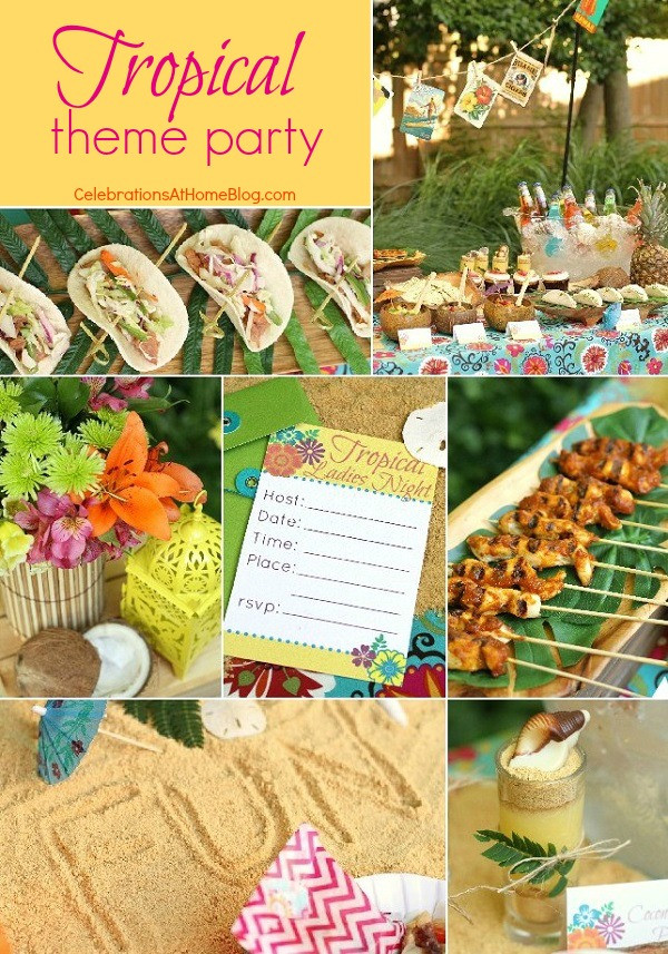 Tropical Beach Party Ideas
 Tropical Themed Party Ideas FREE Printables