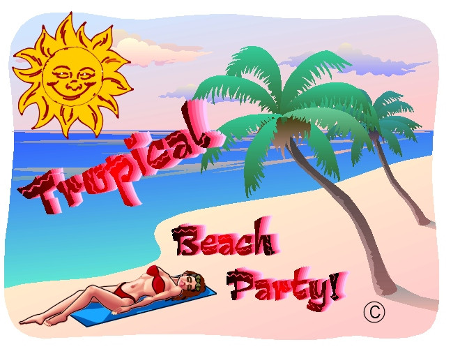 Tropical Beach Party Ideas
 Tropical Beach Party ©