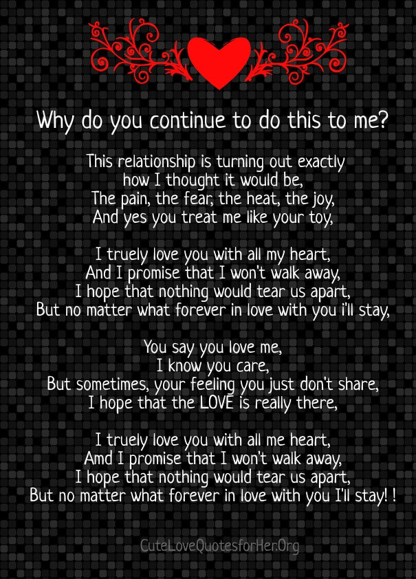 Troubled Marriage Quotes
 15 Most Troubled Relationship Poems for Him Her