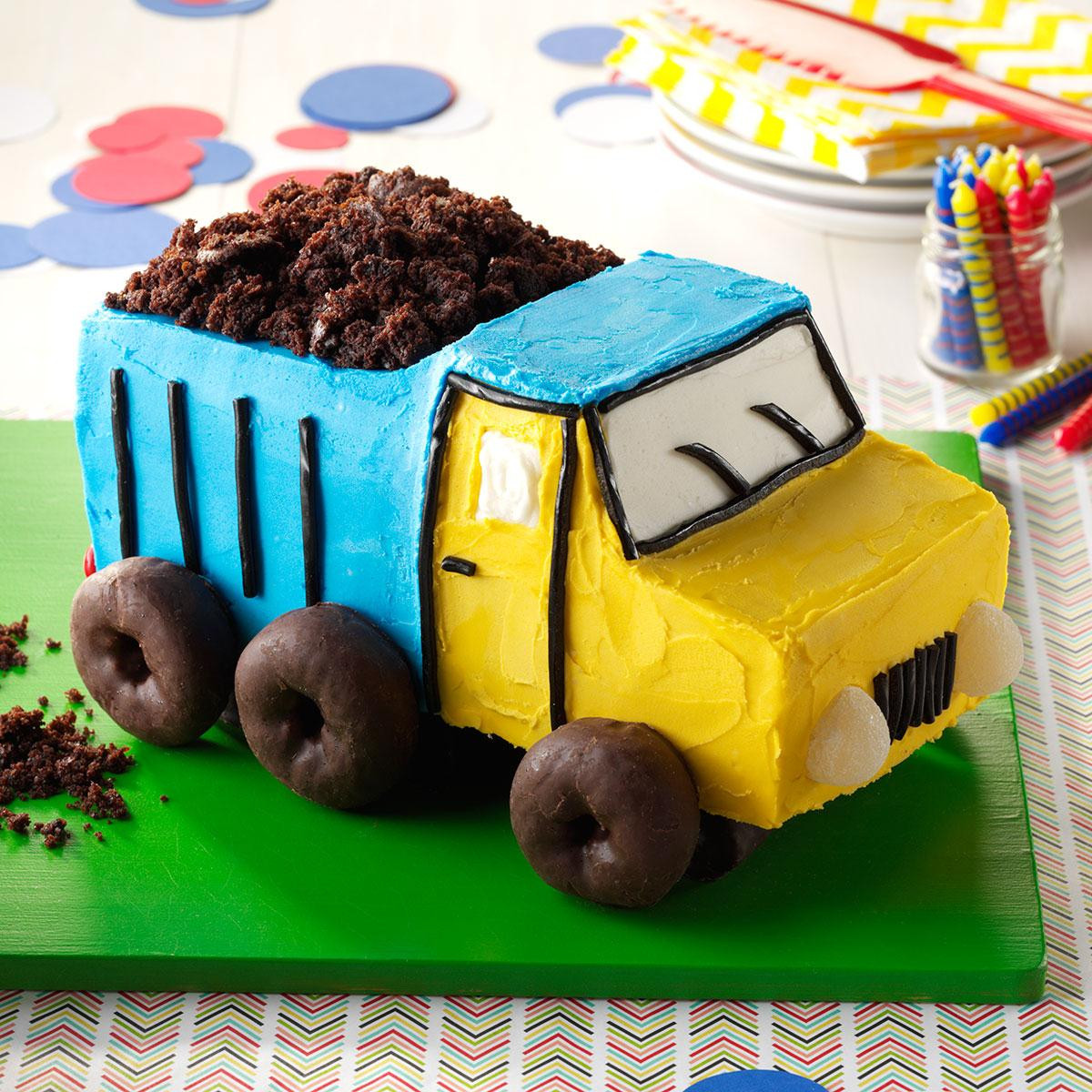 Truck Birthday Cake
 Dump Truck Cake Recipe