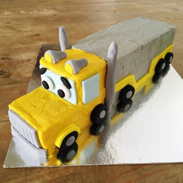 Truck Birthday Cake
 Truck Cake Kit DIY Birthday Cake Semi Trailer Cake