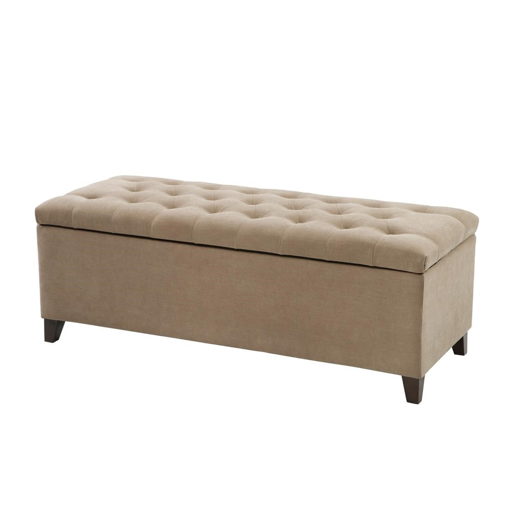 Tufted Bench Storage
 Sand Beige Tufted Storage Bench