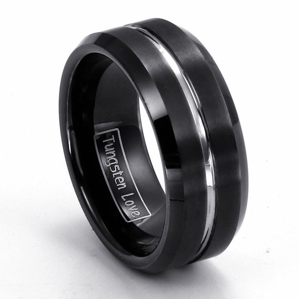 Tungsten Wedding Ring
 Black Tungsten Wedding Bands