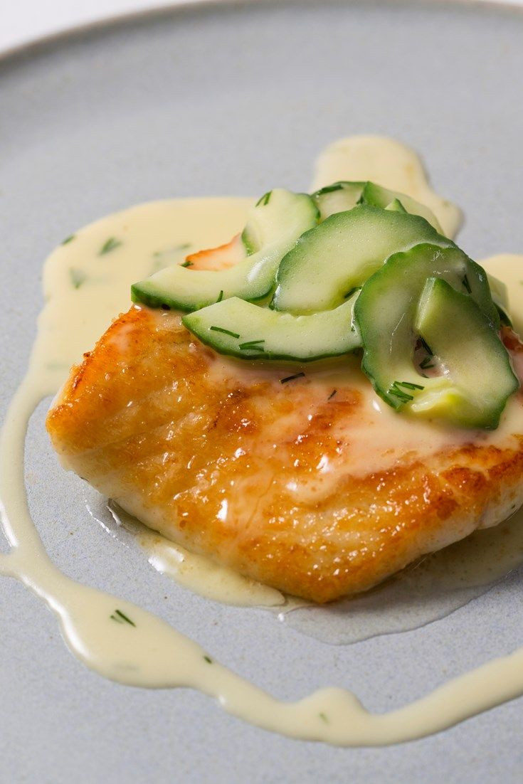 Turbot Fish Recipes
 Turbot with cucumber beurre blanc Recipe