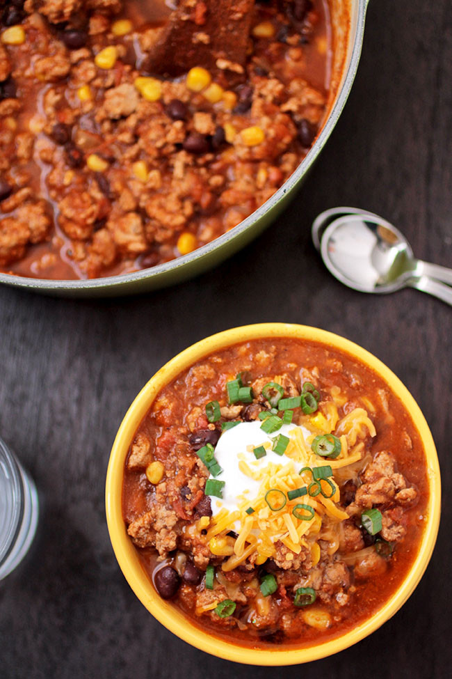 Turkey Bean Chili Recipe
 Turkey Corn and Black Bean Chili