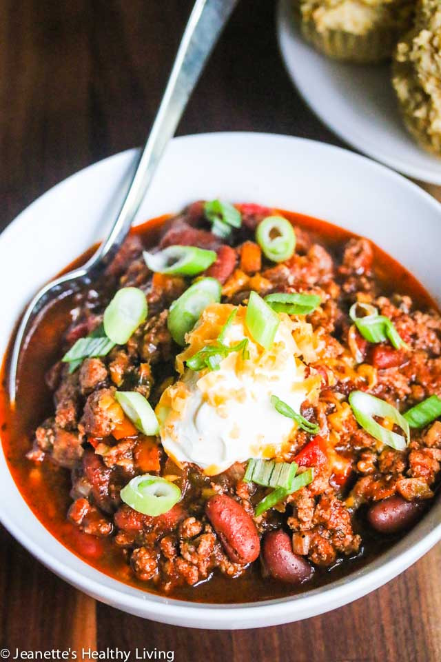 Turkey Bean Chili Recipe
 Slow Cooker Turkey Bean Chili Recipe Jeanette s Healthy