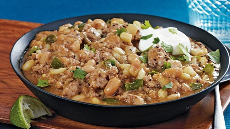 Turkey Bean Chili Recipe
 Slow Cooker Turkey White Bean Chili recipe from Betty Crocker