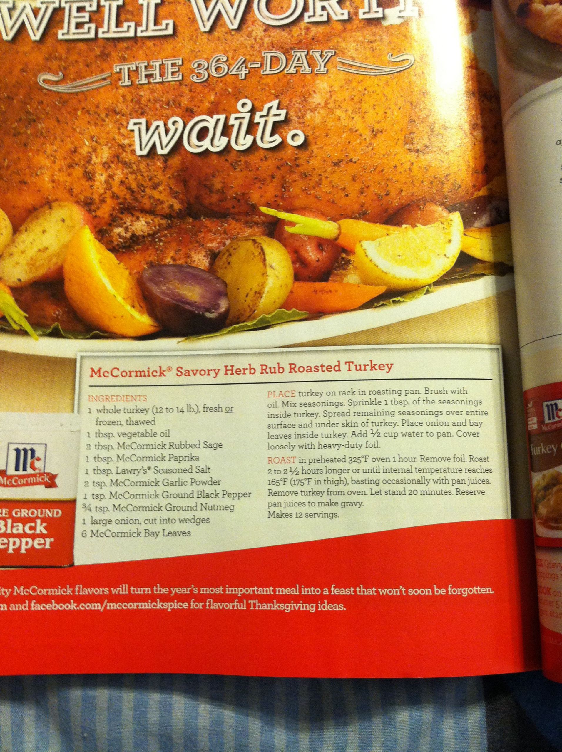 Turkey Brine Kit Walmart
 mccormick turkey rub