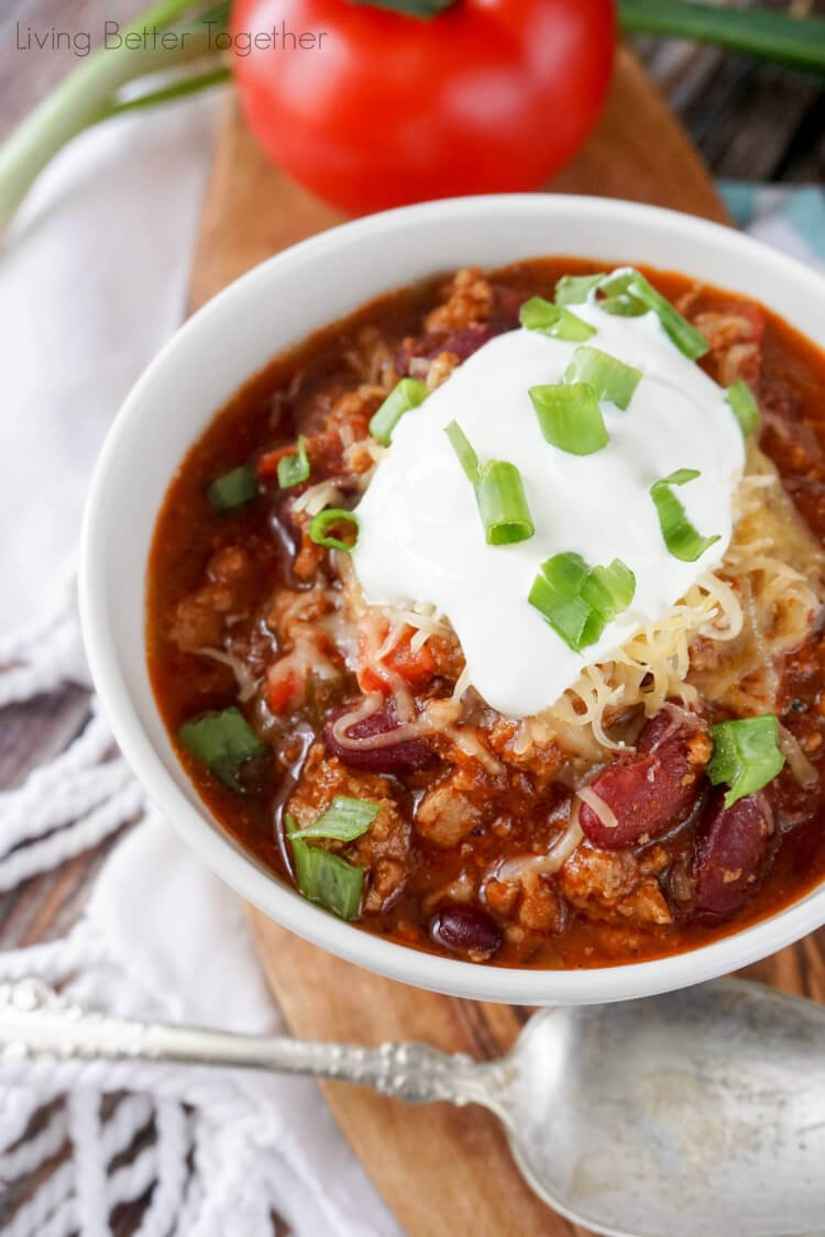 Turkey Chili Recipes Easy
 Healthy and Easy Turkey Chili Recipe Sugar & Soul