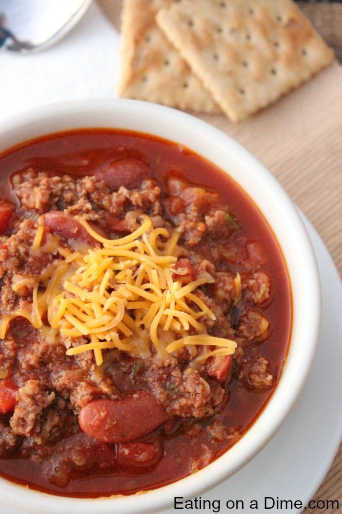 Turkey Chili Recipes Easy
 Delicious ground Turkey Chili recipe Eating on a Dime