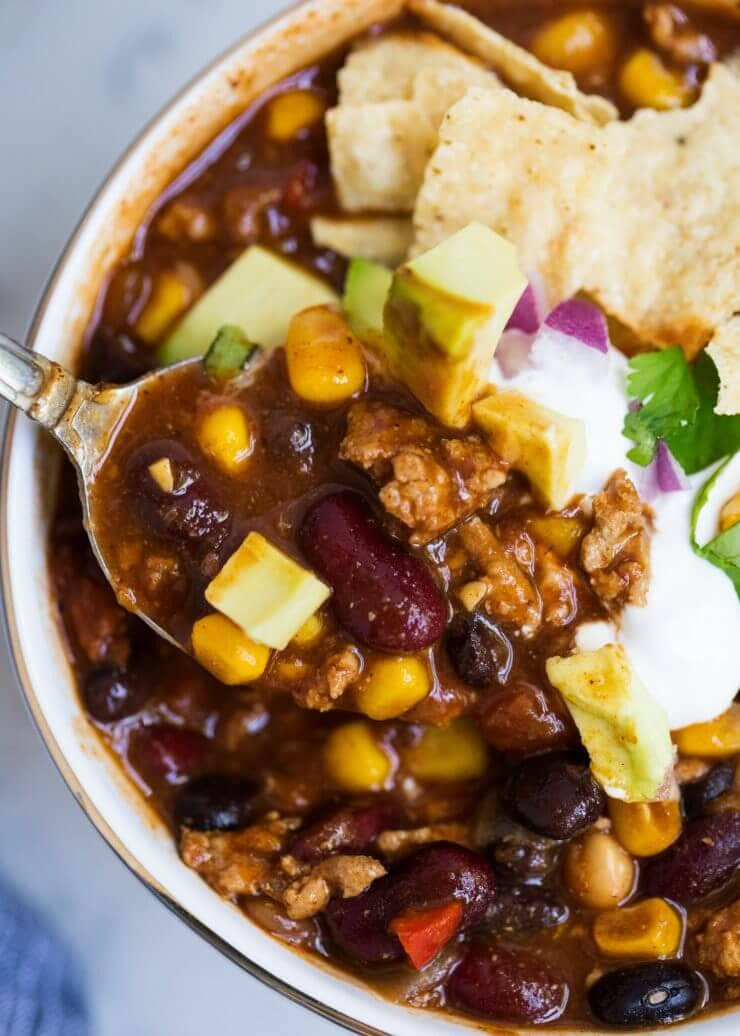 Turkey Chili Recipes Easy
 EASY and Healthy Turkey Chili Recipe I Heart Naptime