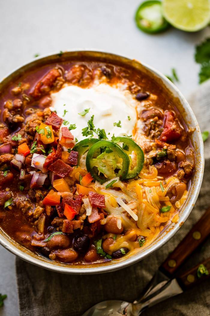 Turkey Chili Recipes Healthy
 Award Winning Healthy Turkey Instant Pot Chili Oh Sweet