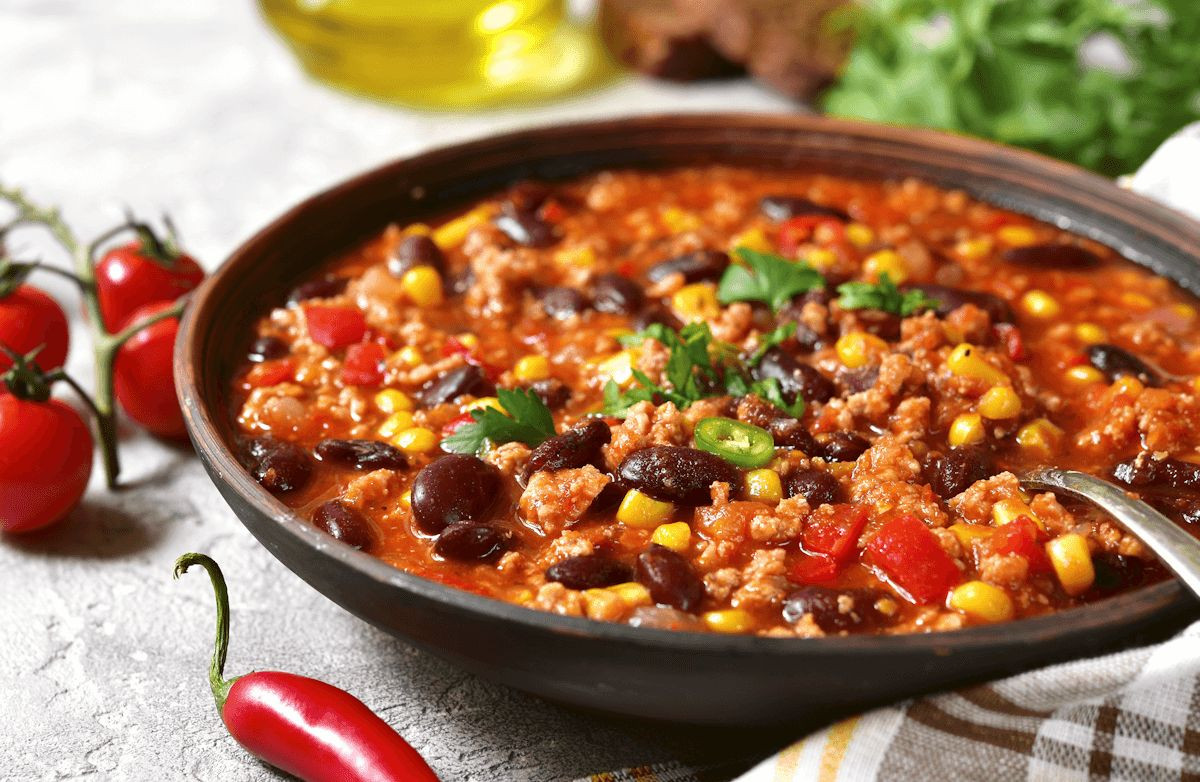 Turkey Chili With Corn
 Slow Cooker Chili with Corn Black Beans and Ground Turkey