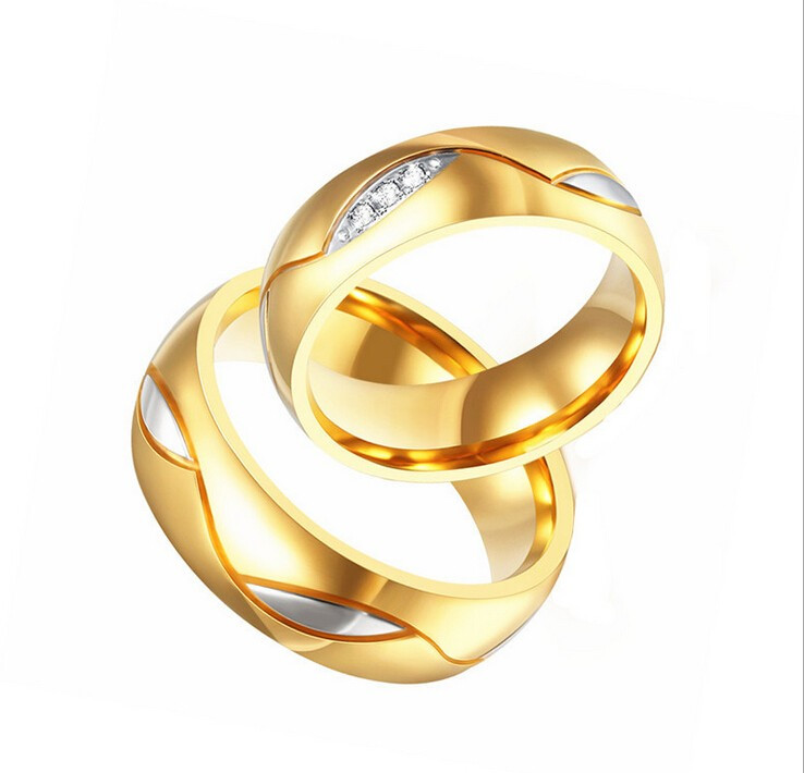 Turkish Wedding Ring
 Vogue Jewelry New Style Stainless Steel Gold Turkish