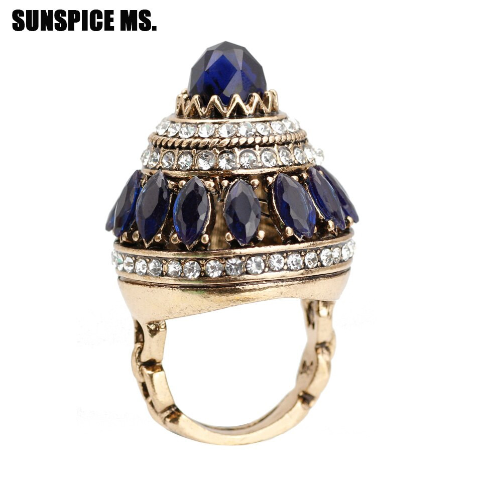 Turkish Wedding Ring
 Exquisite Natural Stones Wedding Rings For Women Antique