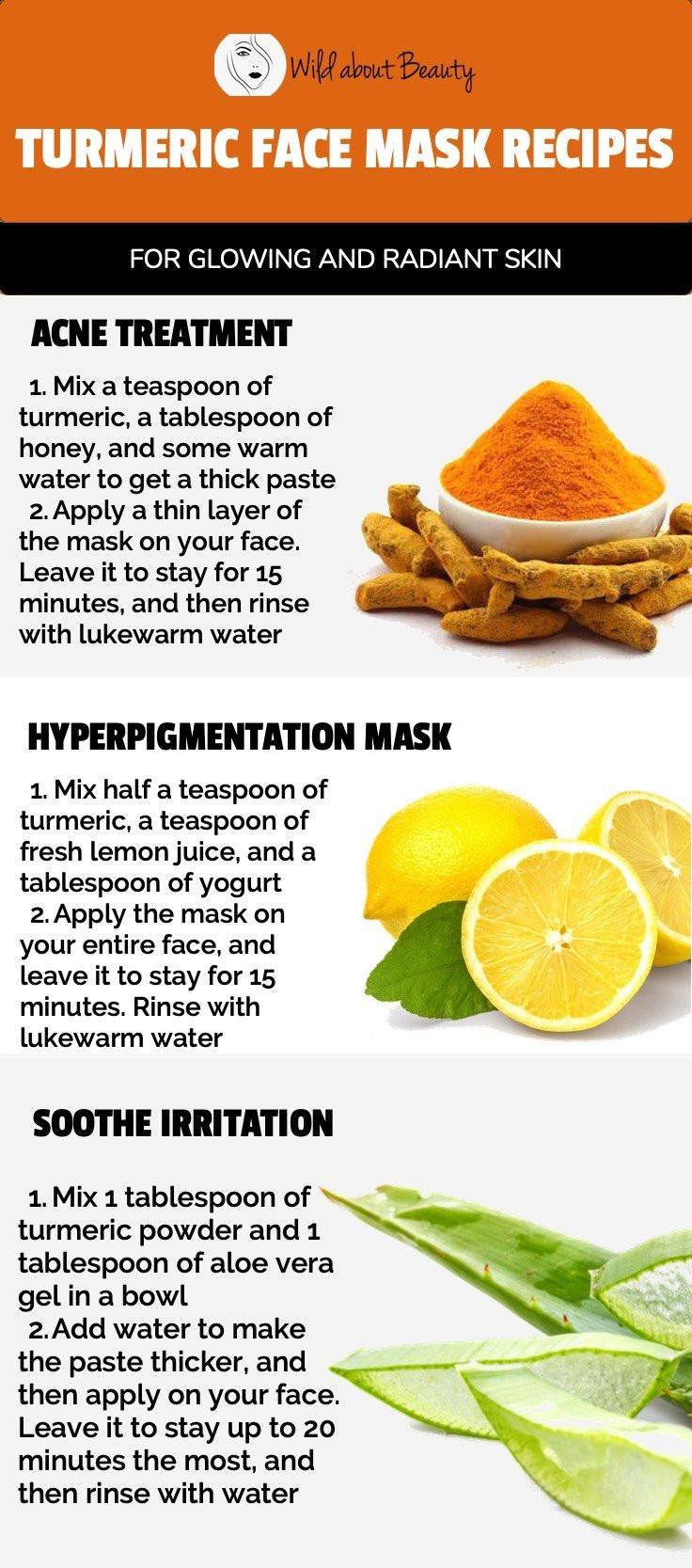 Turmeric Face Mask DIY
 Try These Turmeric Face Mask Recipes For Glowing and