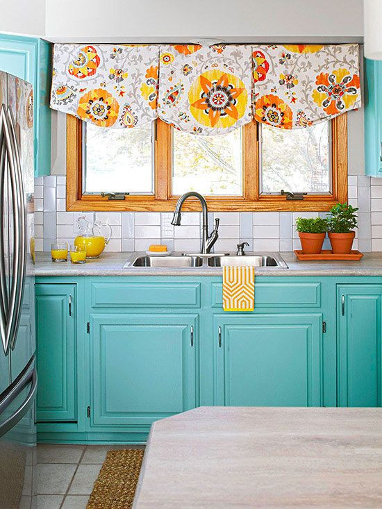 Turquoise Kitchen Curtains
 143 best Kitchen Curtain Fabric Ideas images on Pinterest