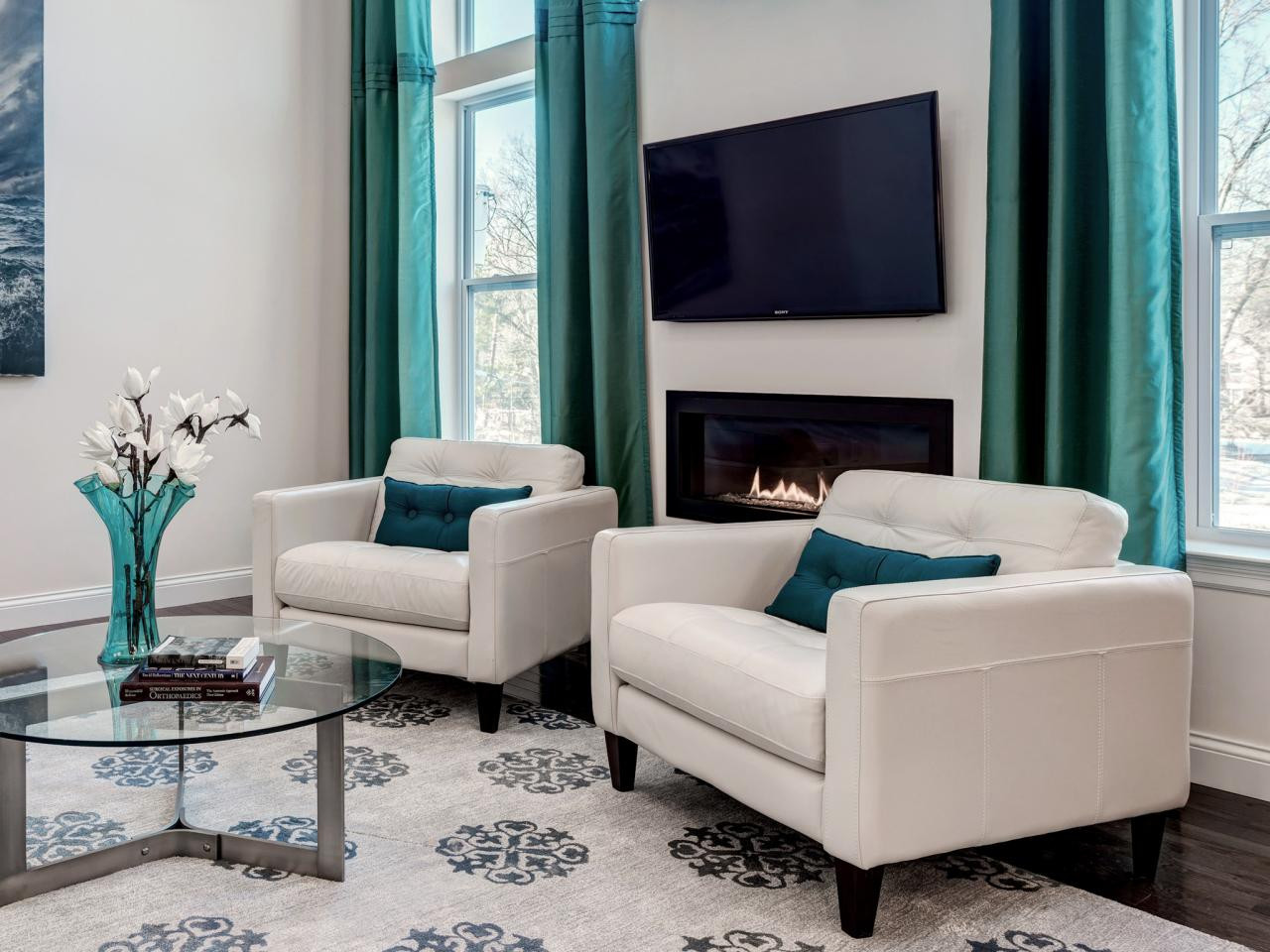 Turquoise Living Room Ideas
 How to Enrich Interior with Royal Turquoise Velvet Fabric