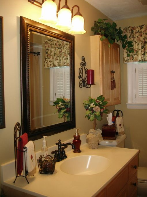 Tuscan Small Bathroom Ideas
 Old World Tuscan bathroom This is my redecorated