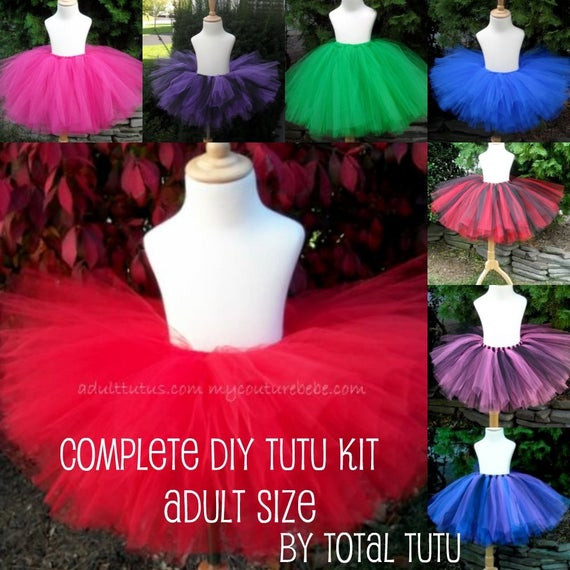 Tutu For Adults DIY
 Items similar to ADULT Make a Tutu Kit No Sew Choose