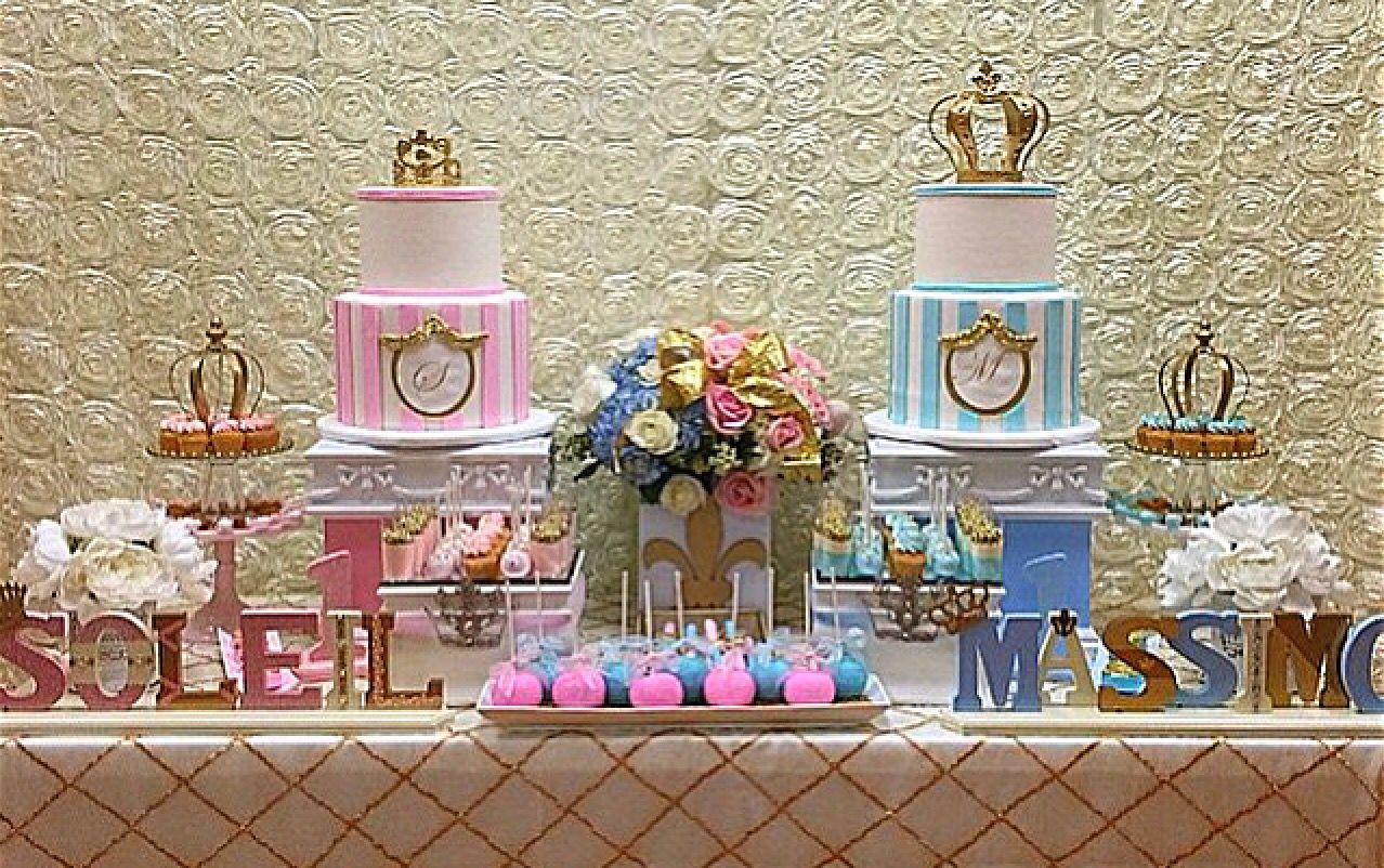 Twin Baby Shower Decoration Ideas
 Cute idea for twins prince and princess baby shower theme