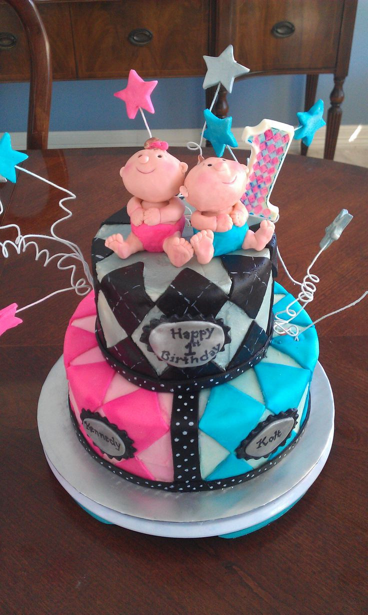 Twins Birthday Cake
 17 best Twins 1st Bday Party Ideas images on Pinterest