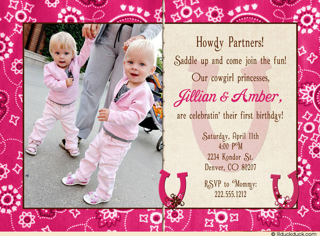 Twins First Birthday Invitations
 Twin Birthday Invitations Ideas – Bagvania FREE Printable