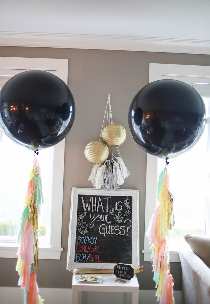 Twins Gender Reveal Party Ideas
 Kara s Party Ideas Boho Inspired Twins Gender Reveal Party