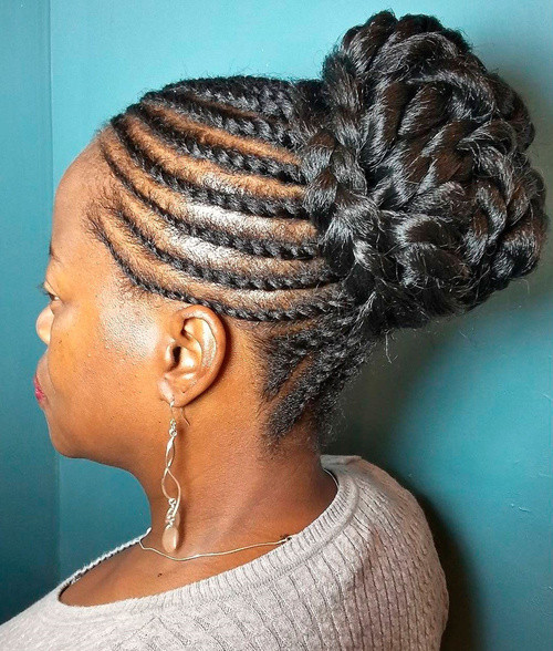 Twist Braids Updo Hairstyles
 20 Hottest Flat Twist Hairstyles for This Year BLESSING