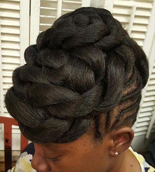 Twisted Updo Hairstyles
 20 Hottest Flat Twist Hairstyles for This Year BLESSING