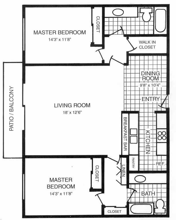 Two Master Bedroom House Plans
 Ranch Floor Plans With 2 Master Suites