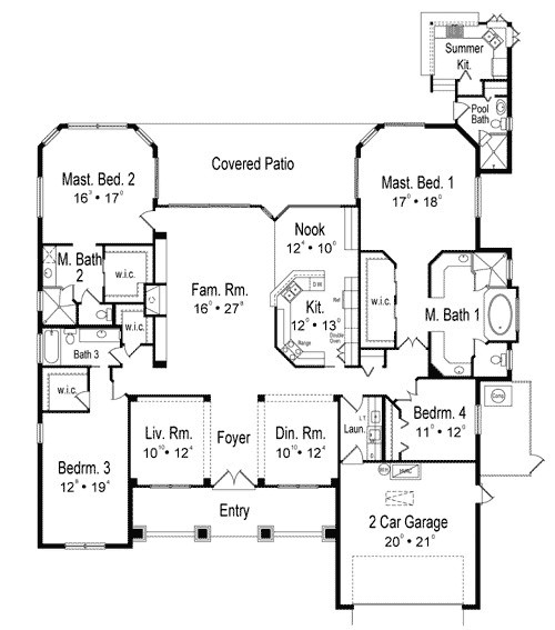Two Master Bedroom House Plans
 Two Master Bedrooms HD