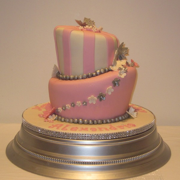 Two Tier Birthday Cake
 Two Tier Topsy Turvy Birthday Cake