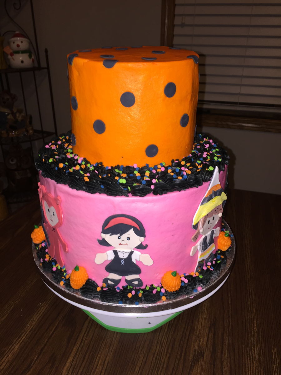 Two Tier Birthday Cake
 2 Tier Halloween Birthday Cake CakeCentral