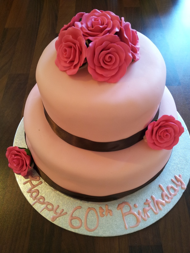 Two Tier Birthday Cake
 Two Tier Pink Birthday Cake ⋆ Look At What I Made