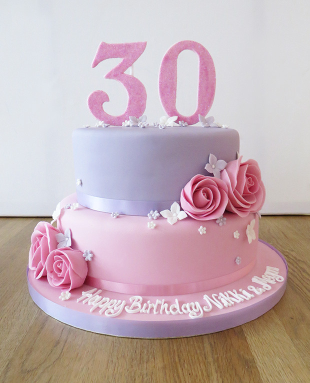 Two Tier Birthday Cake
 Celebration Cakes The Cakery Leamington Spa