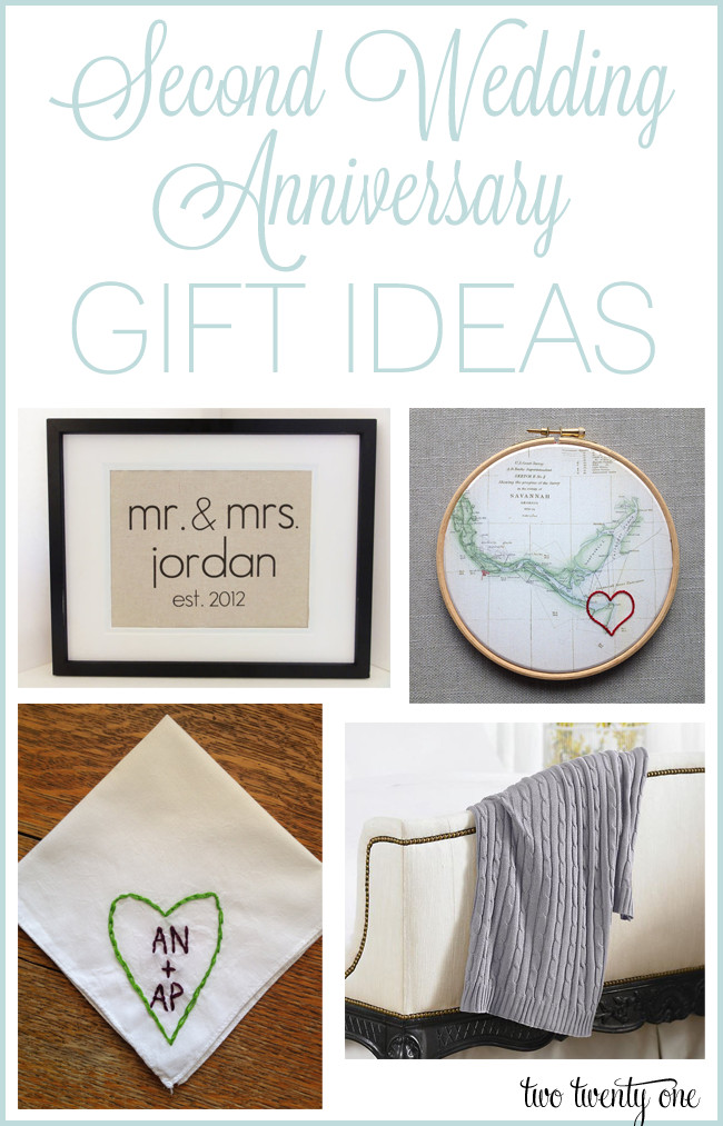 Two Years Wedding Anniversary Gift Ideas
 Second Anniversary Gift Ideas