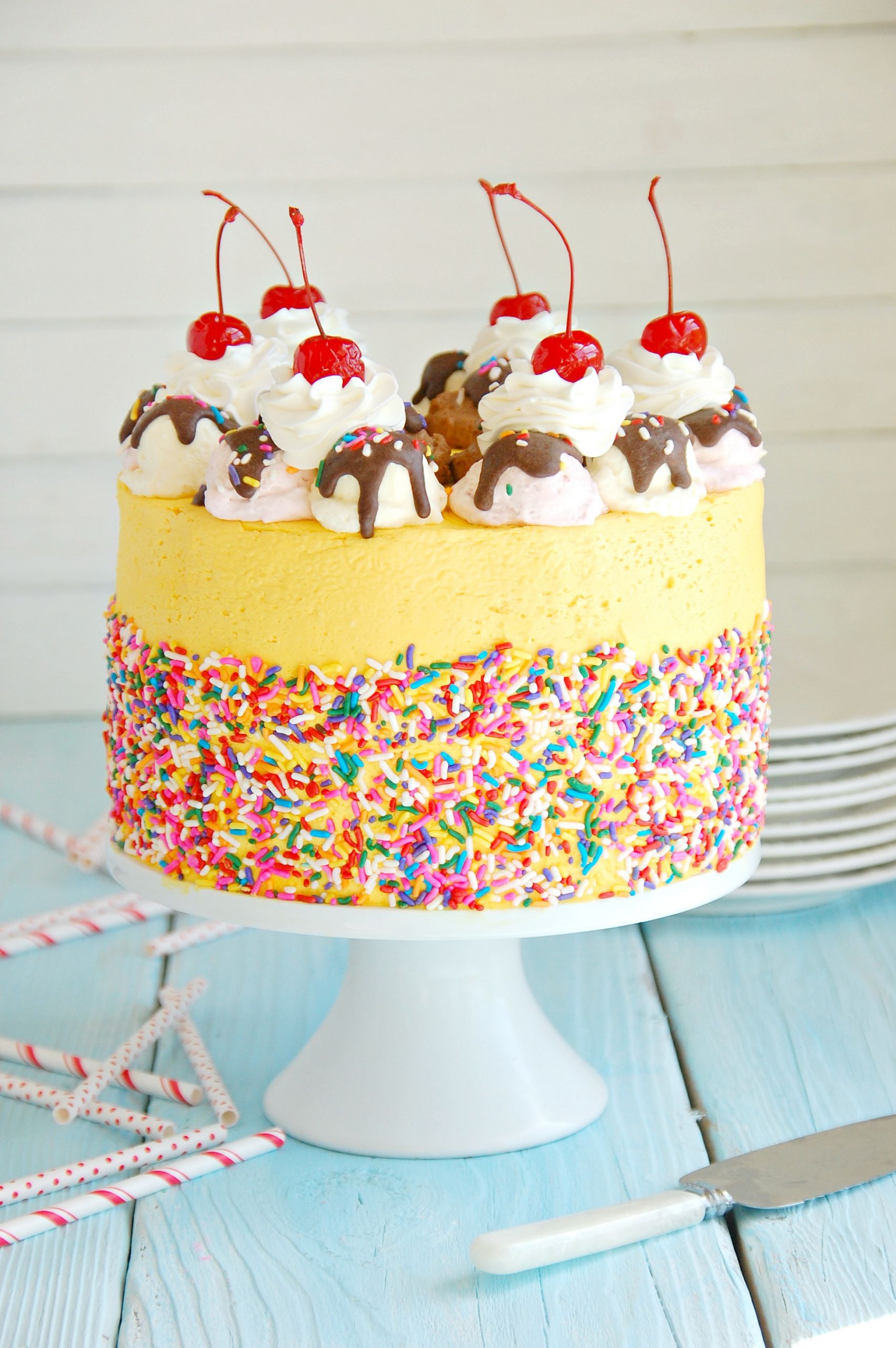 Types Of Birthday Cakes
 Banana Split Mousse Cake The Kitchen McCabe
