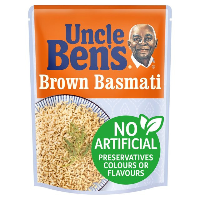 Uncle Ben'S Brown Rice Microwave
 Uncle Bens Brown Basmati Microwave Rice 250g from Ocado