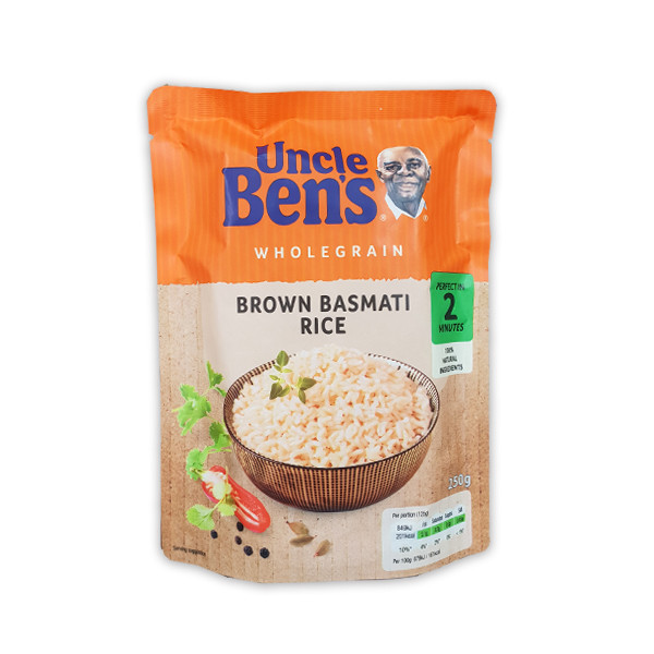 Uncle Ben'S Brown Rice Microwave
 Uncle Bens Microwave Brown Basmati Rice 250g UK Boss