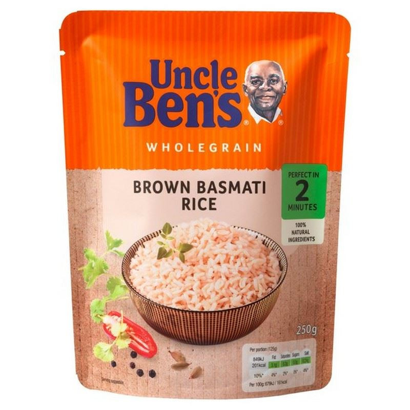 Uncle Ben'S Brown Rice Microwave
 Uncle Bens Microwave Rice Brown Basmati 250g Pack of 6
