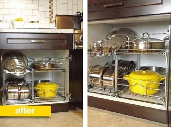 Under Cabinet Organizers Kitchen
 Home Hacks 15 Tips to Organize Your Kitchen thegoodstuff